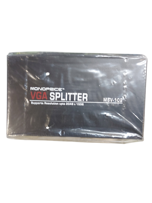 Lot 5x MonoPrice MSV-102 Video 2-Way VGA SVGA XGA Splitter Amplifier