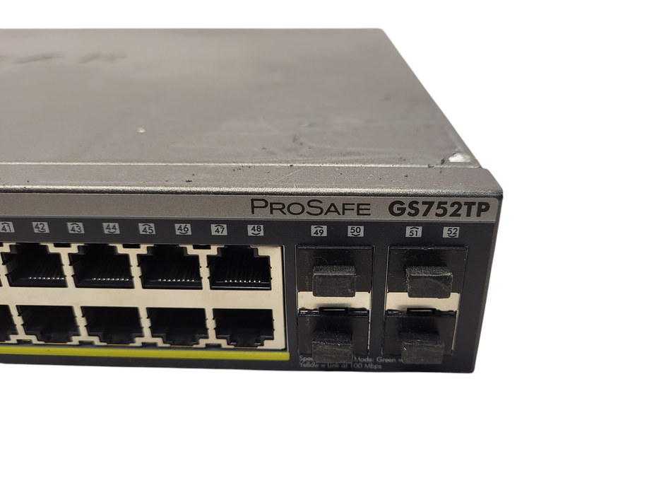 NetGear ProSafe GS752TP 48-Port Gigabit Smart Switch PoE+ w/4x SFP ports Q$