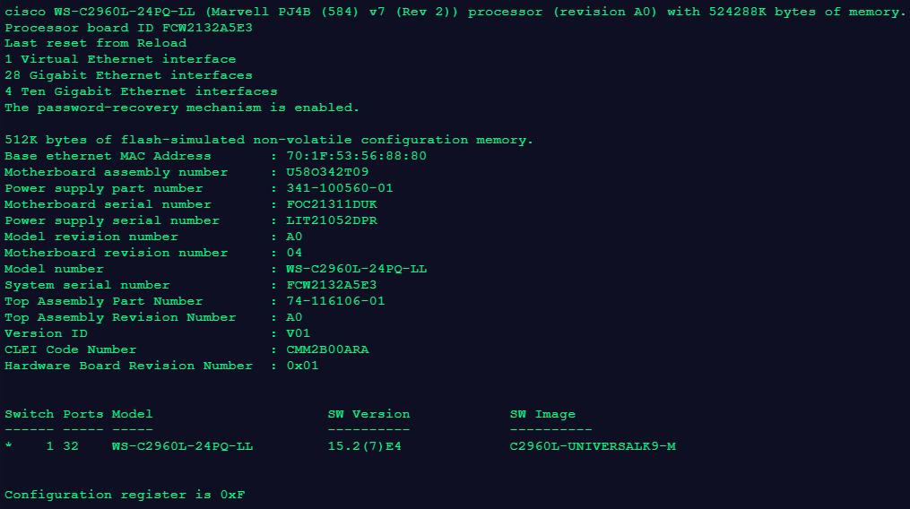 Cisco WS-C2960L-24PQ-LL | 24-Port Gigabit PoE Silent Managed Switch Q%