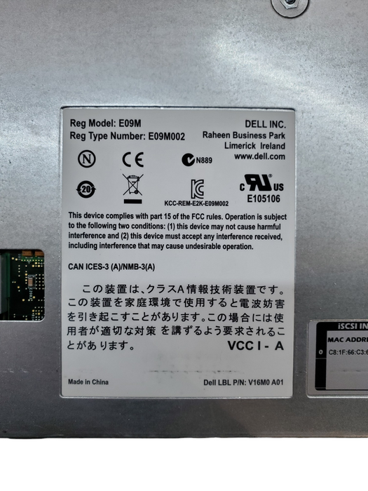 Dell EqualLogic Control Module 17 E09M E09M002 Q