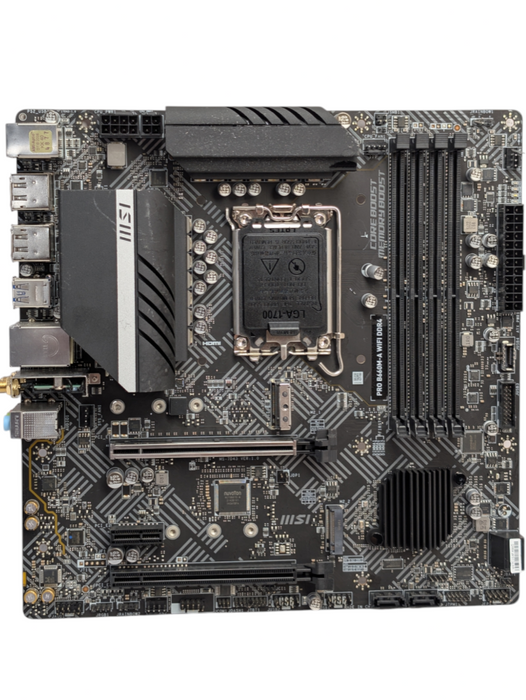 MSI PRO B660M-A WIFI DDR4 LGA 1700 12th 13th 14th Gen Intel READ  - -
