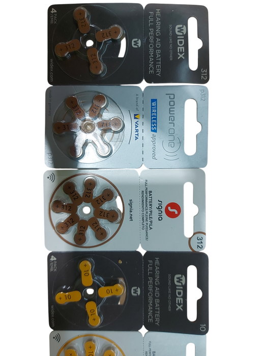 Lot 30x Assorted Siemens Signia Cells/ Hearing Aid Batteries