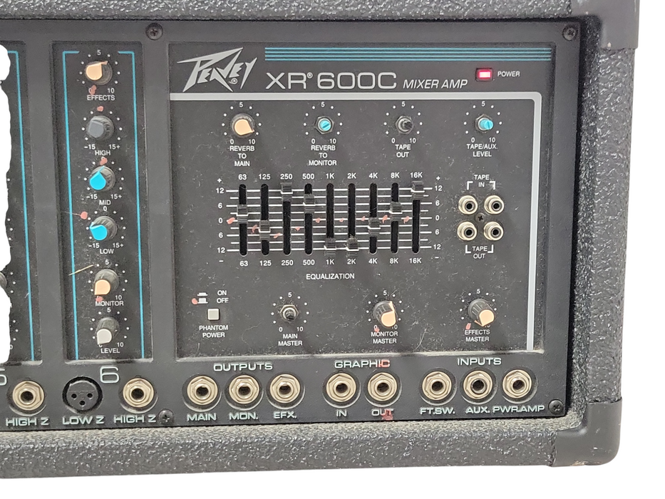 Peavey XR600C mixer Amp, READ _