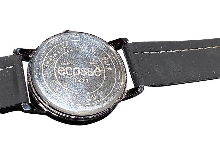 Ecosse Mens Watch , Silicon Band Model: 1710 Stainless Steel Back  =