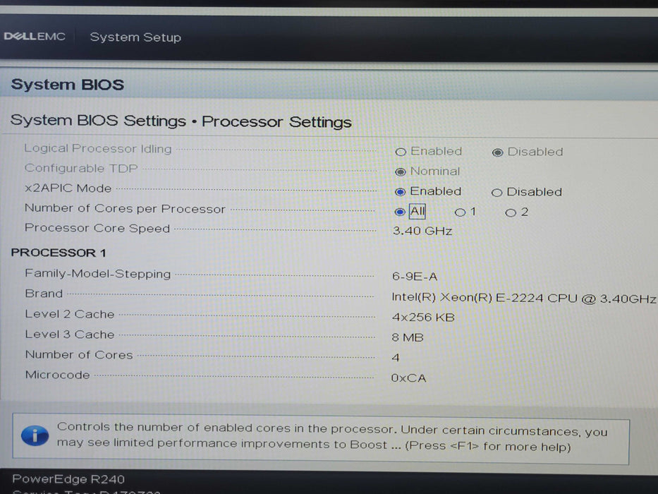 DELL PowerEdge R240, Xeon E-2224 3.40GHz, 16GB DDR4, S140 RAID 3.5" 1x PSU _
