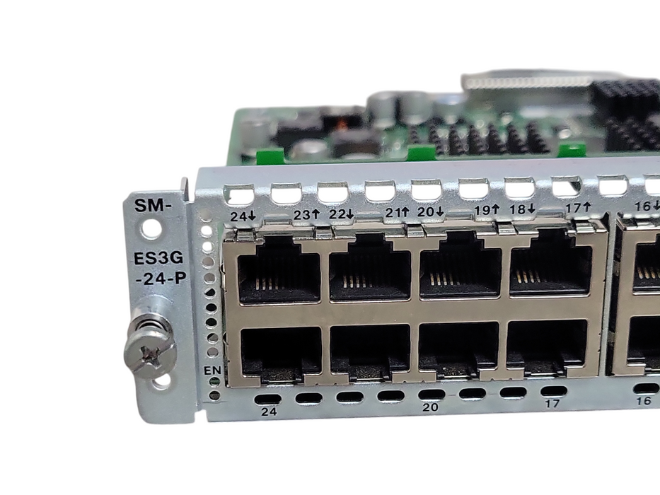 Cisco SM-ES3G-24-P 24-Port Gigabit PoE+ L2/L3 Enhanced Ethernet Switch Modu _