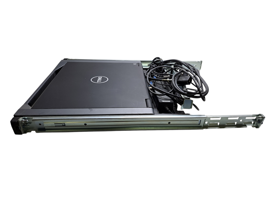 Dell DKMMLED185-G01 18.5" Rackmount LED Monitor Console w/ Rails & Cables )