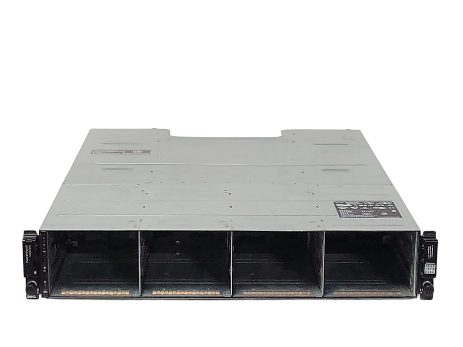 Dell PowerVault MD3200i, 2x MD32 0770D8 controllers, 2x 600w PSUs, 12x 3.5" _