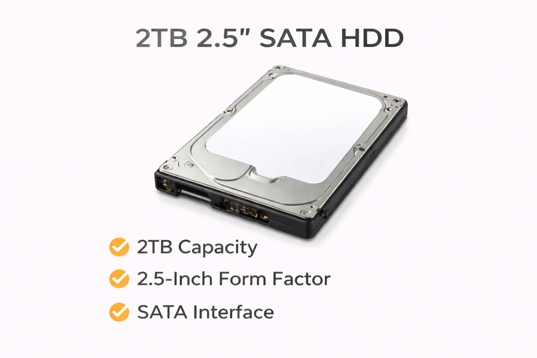 2TB 2.5" SATA HDD Internal Hard Drive | Assorted Brands Q&