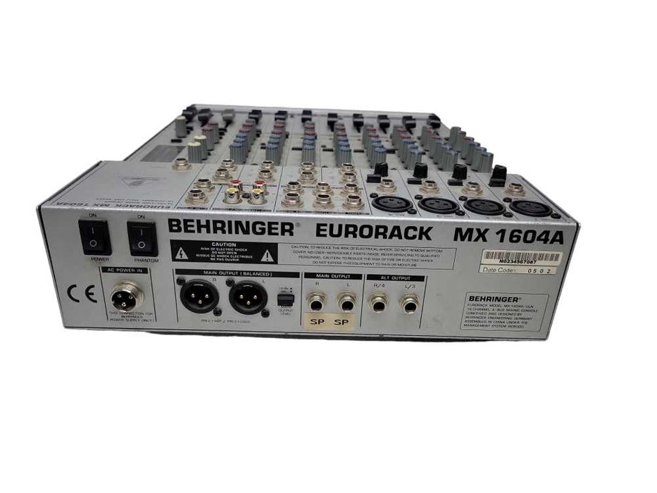 Behringer EuroRack MX 1604A ~ 16-Ch 4-BUS Mixing Console %
