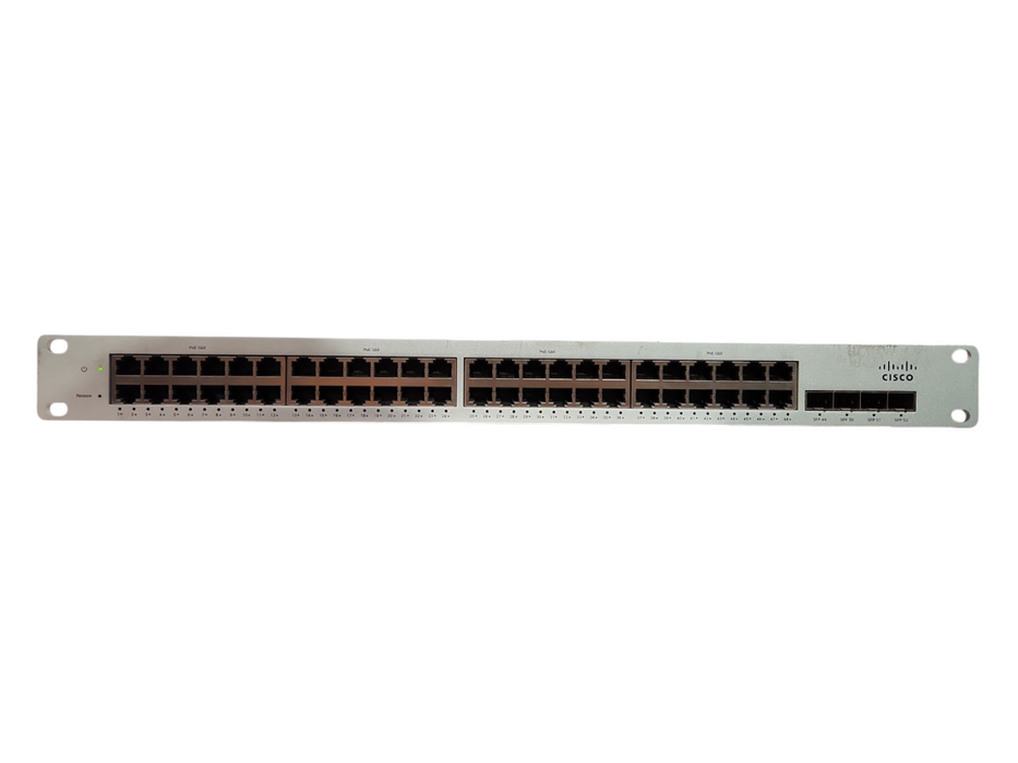 Cisco Meraki MS220-48LP, 48-Port Gigabit PoE Cloud Managed Switch, Unclaimed