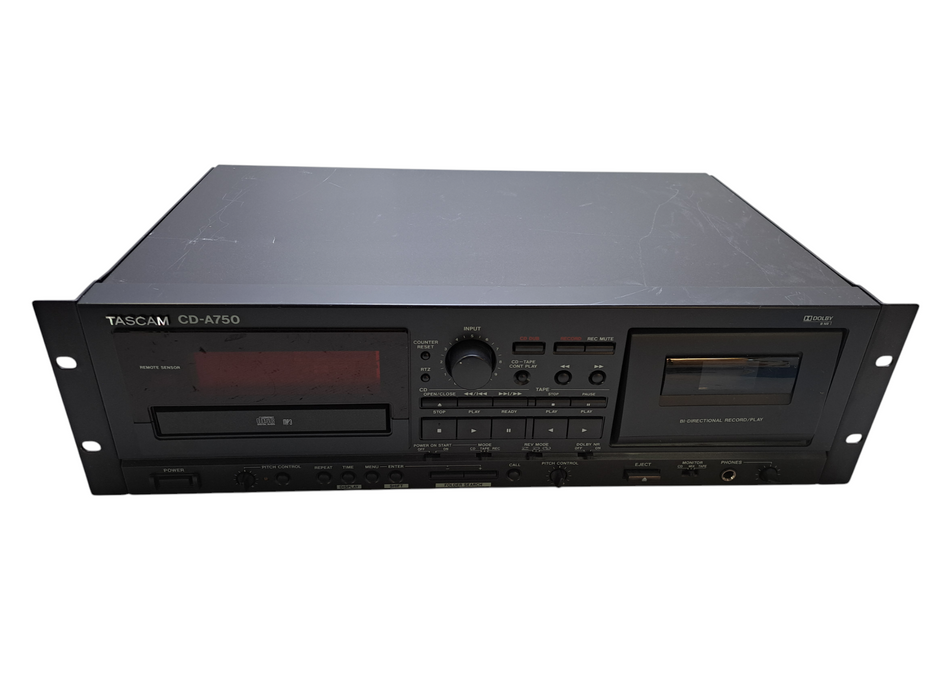 TASCAM CD-A750 Professional CD Player & Cassette Recorder Unit )