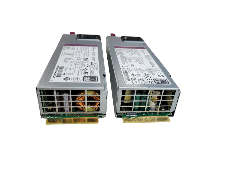 Lot of 2x - HPE 800W 80 Plus Platinum 1U PSU (865412-101) %
