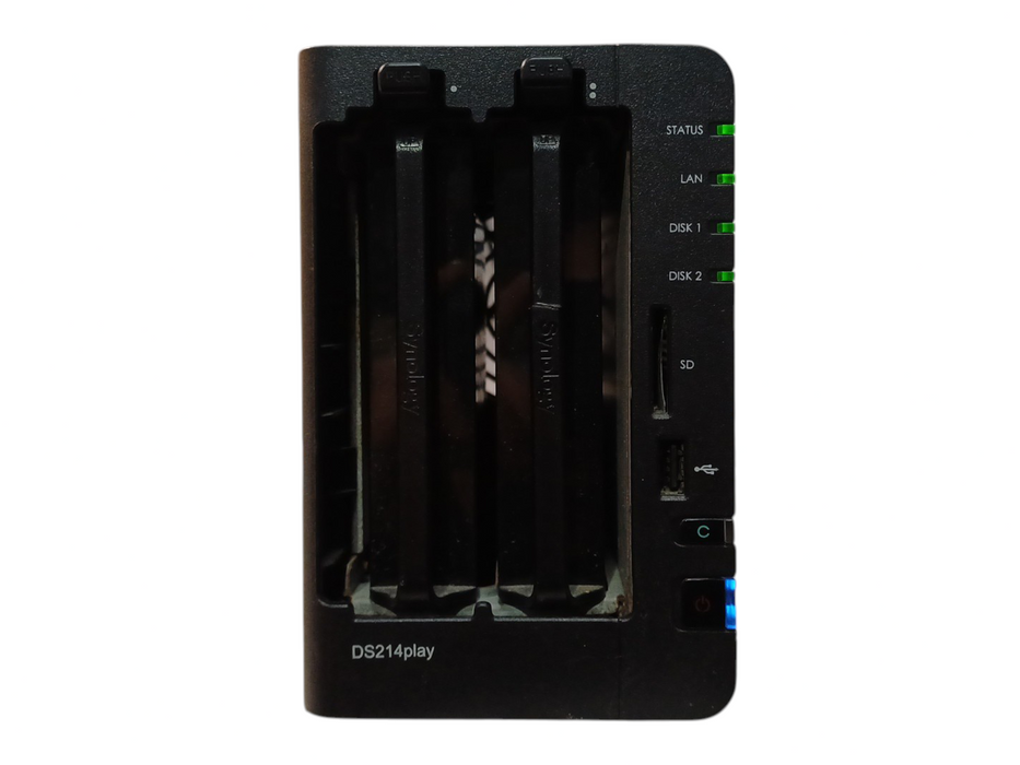 Synology DiskStation DS214play 2-Bay NAS w/ 2x 4TB HDDs, No Power Adapter
