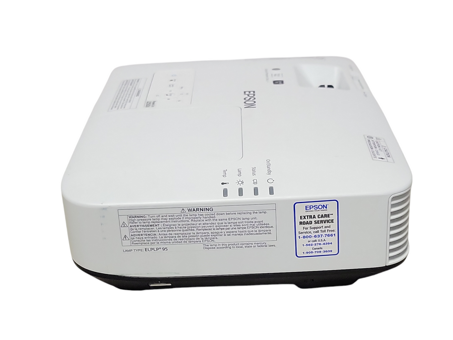 Epson PowerLite 2250U 3LCD Projector HDMI, 2307 hours, No Remote _