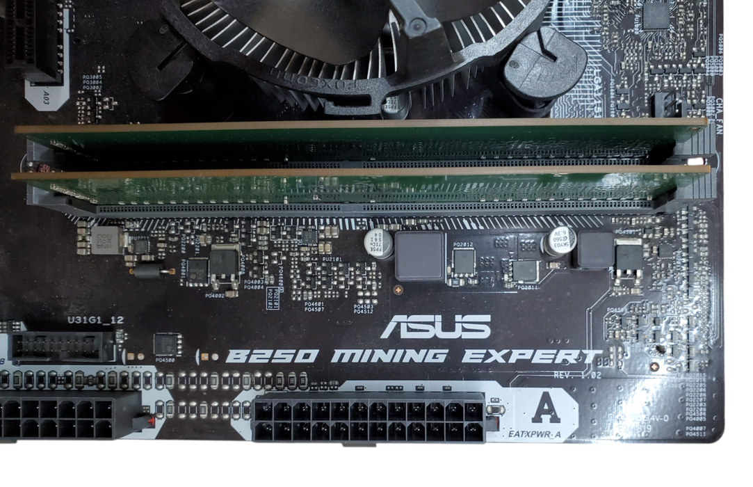 Asus B250 Mining Expert Motherboard Celeron G3930 8GB DDR4 - w/ I/O Shield