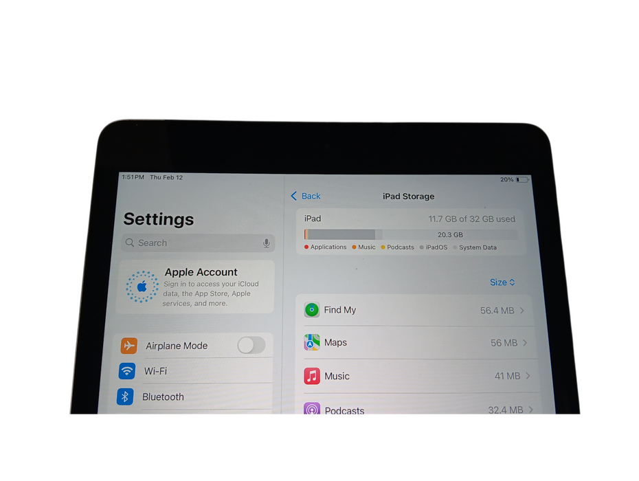 Apple iPad 7th Gen - 32GB - Space Gray [A2200]