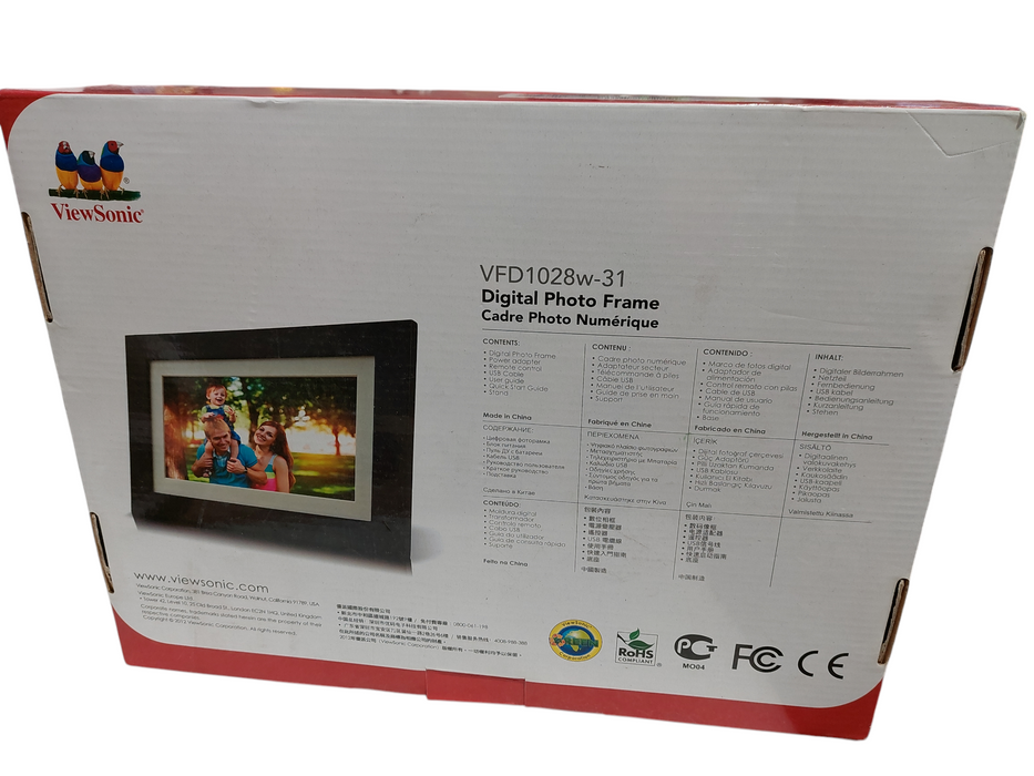 ViewSonic Digital Photo Frame VFD1028w-31 10.1" Screen =