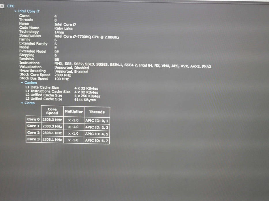 Gigabyte Sabre 15 i7-7700HQ 16GB DDR4 GTX 1050 Ti 256GB M.2 SSD PARTS/REPA  β BudLap