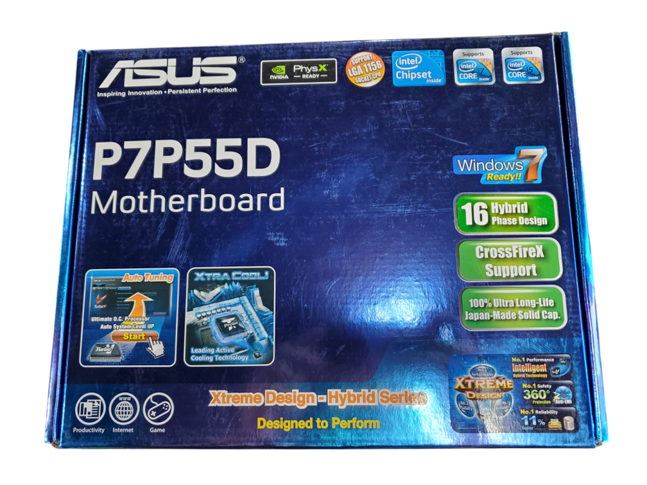 ASUS P7P55D Socket 1156 DDR3 LGA1156 Motherboard Intel P55
