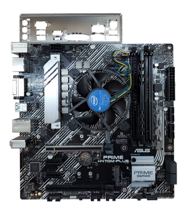 Asus PRIME H470M-Plus Motherboard - Core i5-10400, 16GB DDR4 + I/O Shield