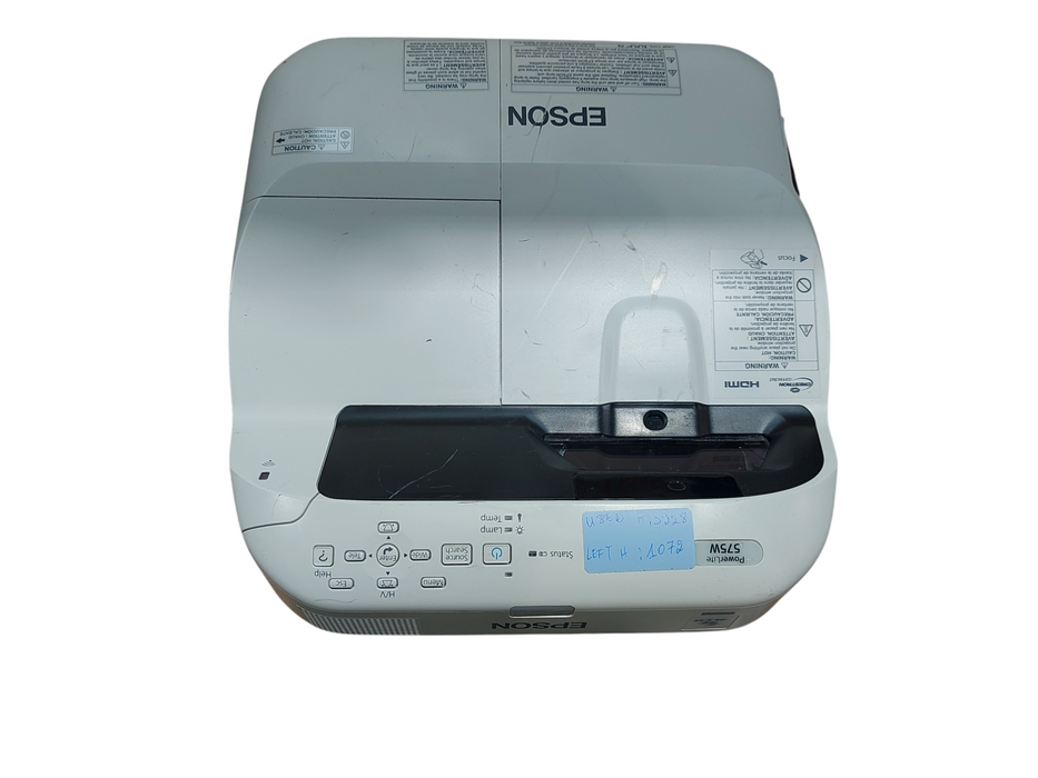 EPSON POWERLITE 575W H603A 3LCD PROJECTOR WXGA | 1072 Hours Left