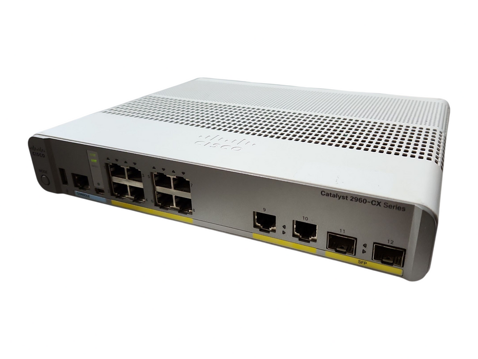 Cisco WS-C2960CX-8TC-L V04 | 8-Port Gigabit Managed Silent Switch | 2x SFP