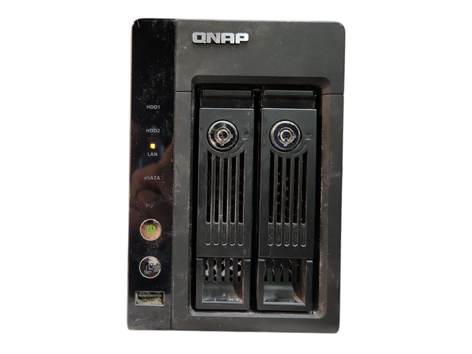 Qnap TS-239 Pro II+ 2 Bays NAS w/ 2x 4TB HDDs, No Power Adapter