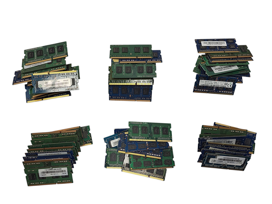 Lot of 60x Various Brands 4GB PC3/PC3L SODIMM (Laptop RAMs) $