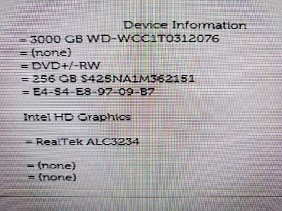 Dell Optiplex 3070 Intel i5-9500@3.0GHz 16GB RAM 256GB NVME, 3TB HDD, DVDRW