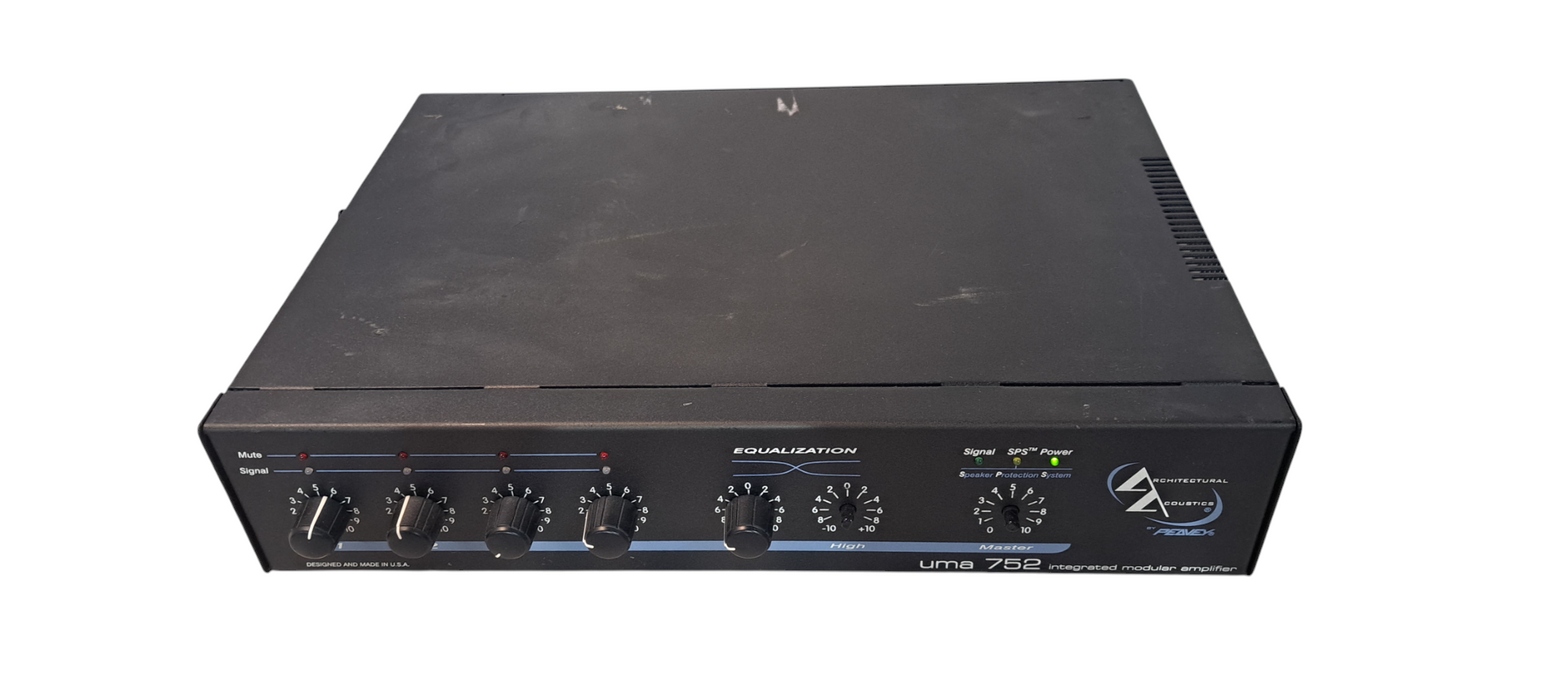 Architectural Acoustics by Peavey UMA 752 75 Watt 4 Channel Mixer and Ampli
