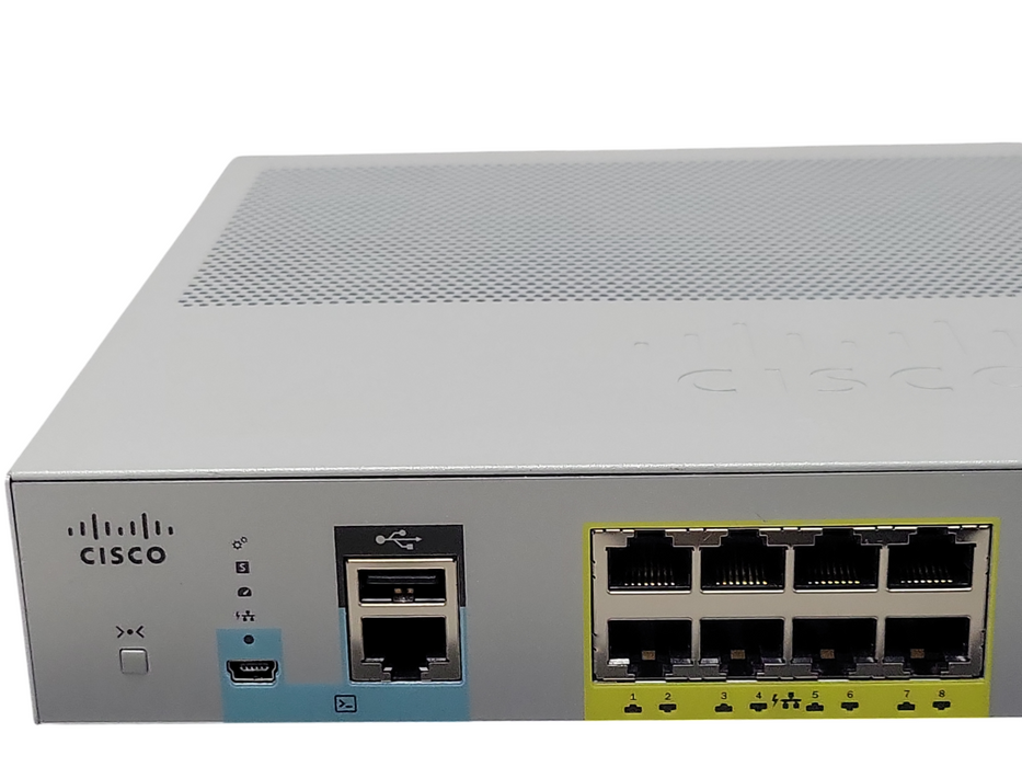 Cisco WS-C2960L-8PS-LL V01 8-Port Gigabit PoE Switch _