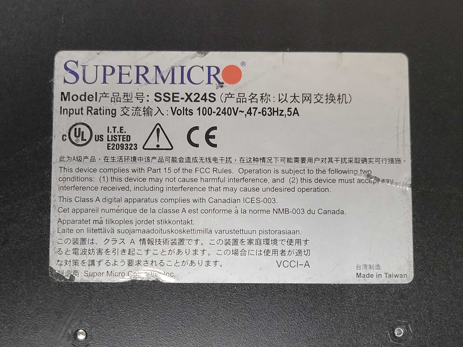 SuperMicro SSE-X24S 24-Ports 10 Gigabit Managed Switch, 2x PSU Q_