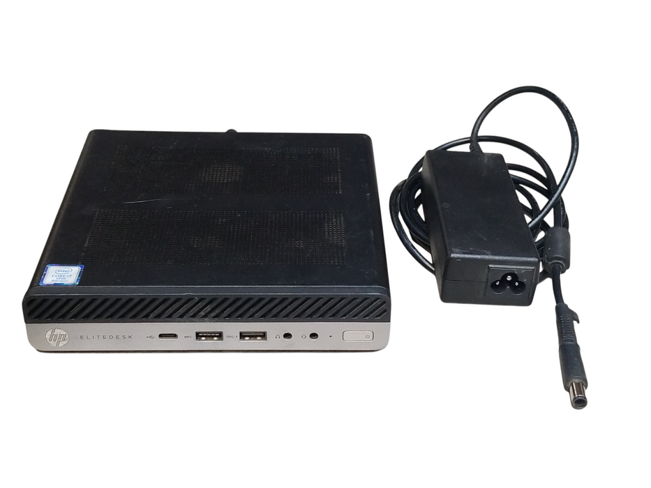 HP EliteDesk 800 G5 Mini Intel i7-9700 CPU 8GB RAM 128GB NVMe 90W Ac