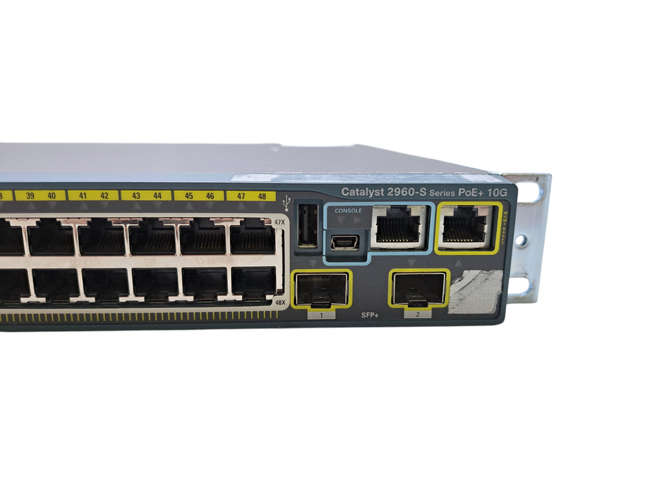 Cisco WS-C2960S-48FPD-L V04 | 48-Port Gigabit PoE+ 740W, 2x 10G SFP+ Switch Q