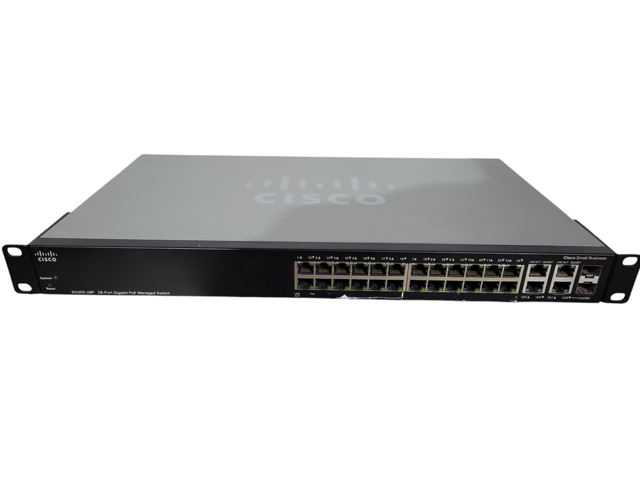 Cisco SG300-28P 28-Port Gigabit PoE Managed Switch SRW2024P-K !