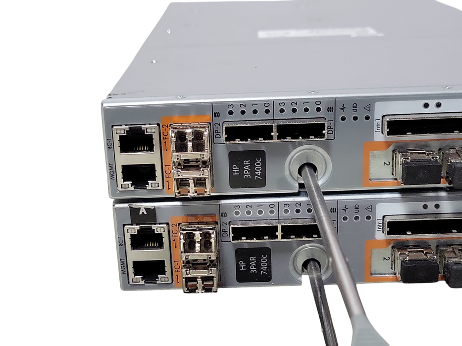 Lot of 2x HPE 3PAR 7400c Storage Controller Fiber Channel FC QR512-63001 _