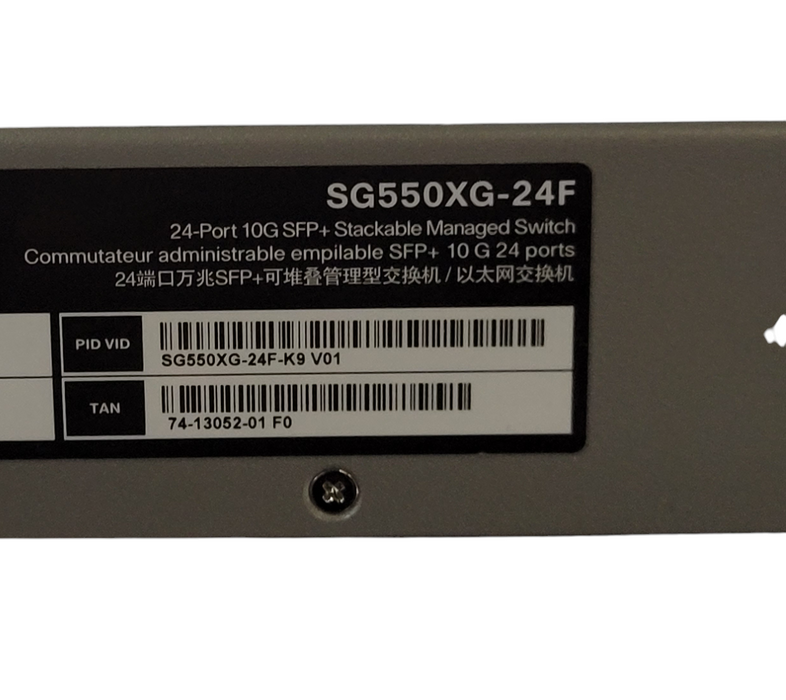 Cisco SG550XG-24F-K9 24 Port 10G SFP+ Stackable Managed Switch  _