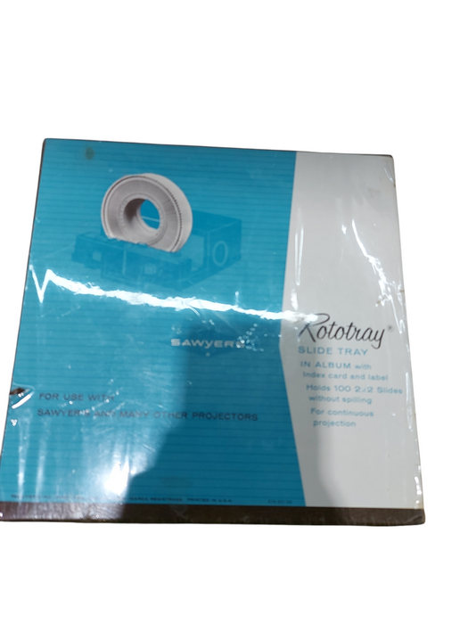 Sawyers Rototray Slide Tray In Album Holds 100 2X2 Slides New