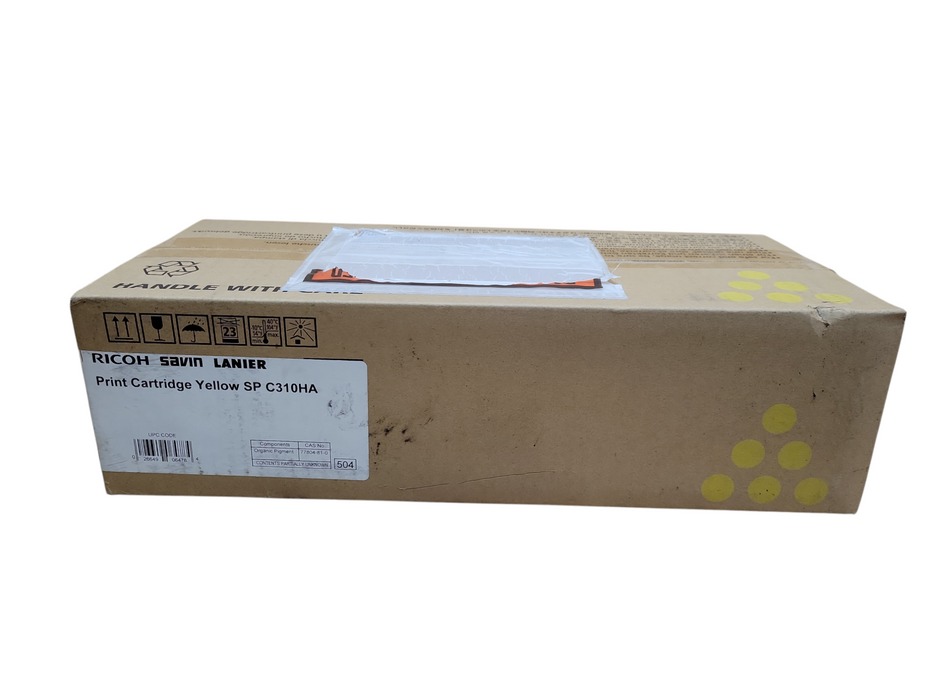 Ricoh 406478 SP C310HA Yellow Cartridge Genuine New OEM Sealed Box  !