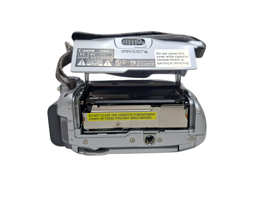 Canon ZR600 Mini DV Digital CamCorder Video Camera w/ Bag, Charger & Remote )