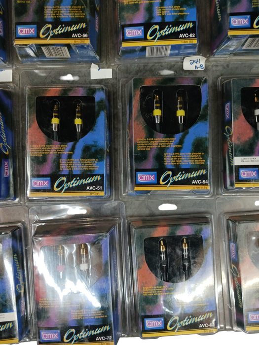 Lot of 16x Assorted RCA Cables