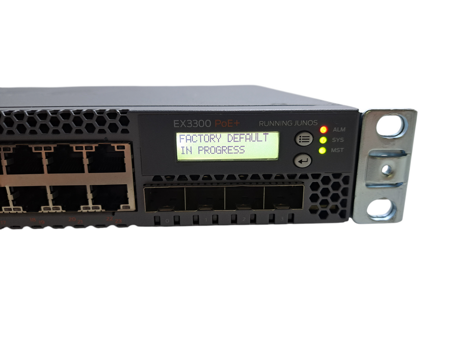 Juniper EX3300-24P | 24-Port Gigabit PoE+ Managed Switch w/ 4x SFP Uplinks
