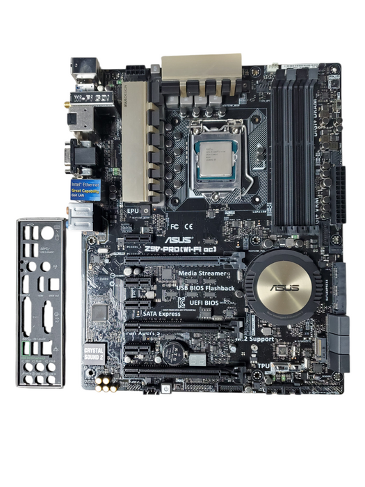 ASUS Z97-PRO (WIFI AC)MB Intel Z97 With i5-4770 3.5GHz CPU LGA 1150 NO RAM