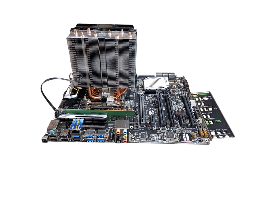 Asus X99-A Motherboard Intel i7-5820K CPU 8GB DDR4 I/O Shield & CPU Cooler