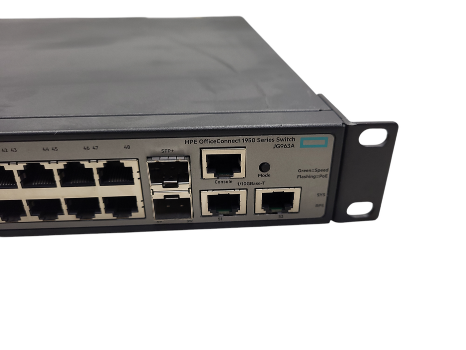 HPE JG963A OfficeConnect 1950-48G-2SFP+ 2XGT-PoE+ Switch $