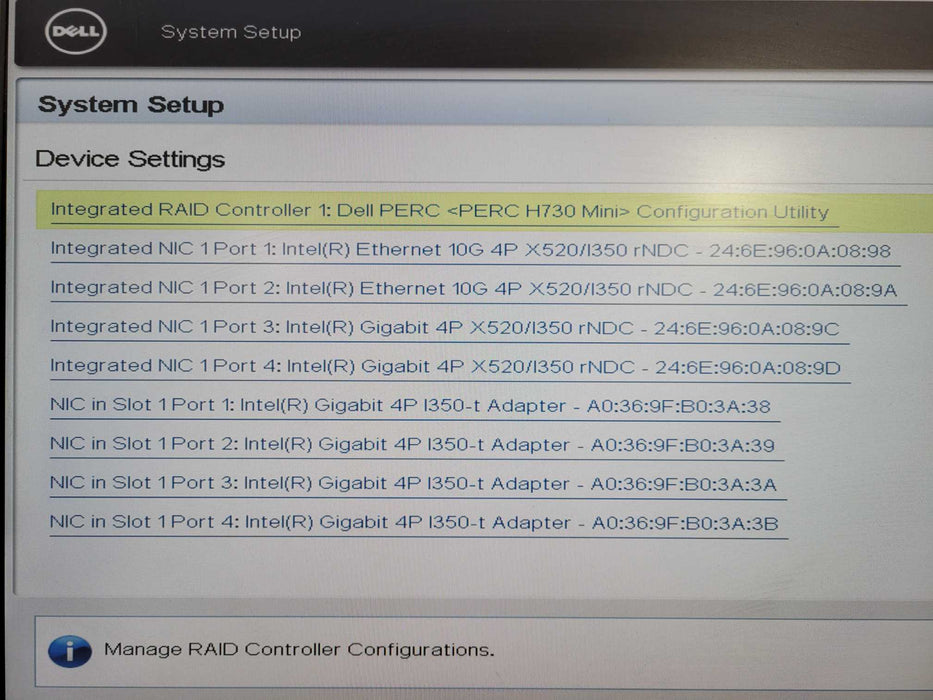 Dell PowerEdge R630 1U 2x Xeon E5-2630L v3 @ 1.8GHz 32GB RAM H730 Mini 8x 2.5" 10G NIC !