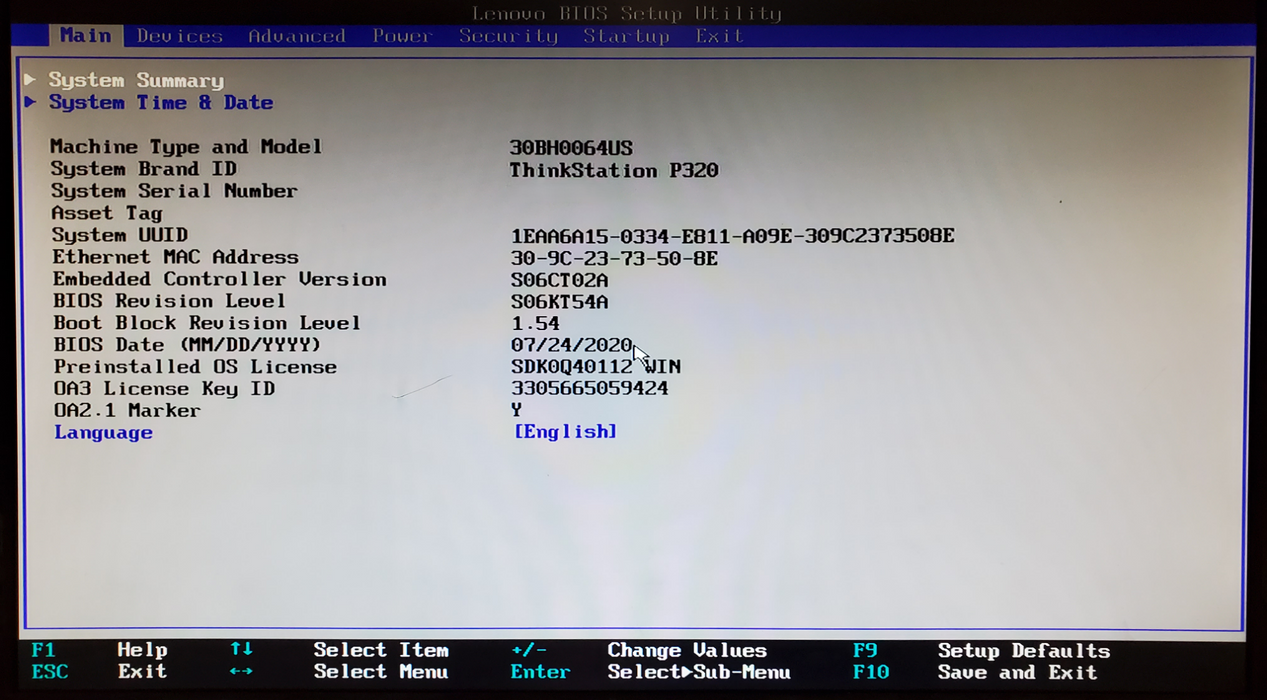 Lenovo ThinkStation P320 Xeon-1240 v6 16GB DDR4 - No HDD/GPU