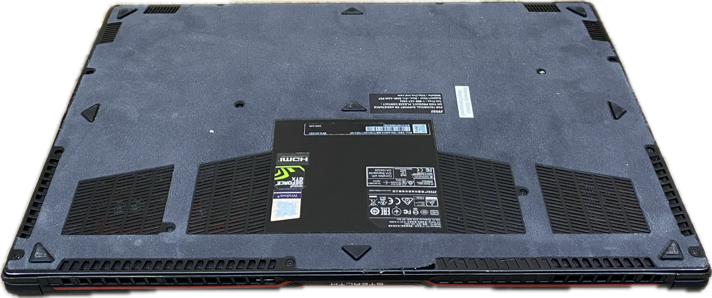 MSI Stealth GS63 7RD i7-7700HQ GTX 1050 2GB GPU 128GB SSD 1TB HDD  Lap200