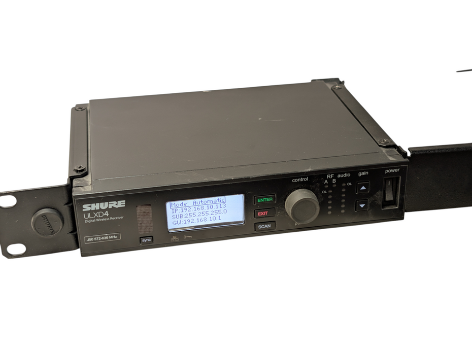 SHURE ULXD4 Digital Wireless Receiver J50 572-636 Mhz  -
